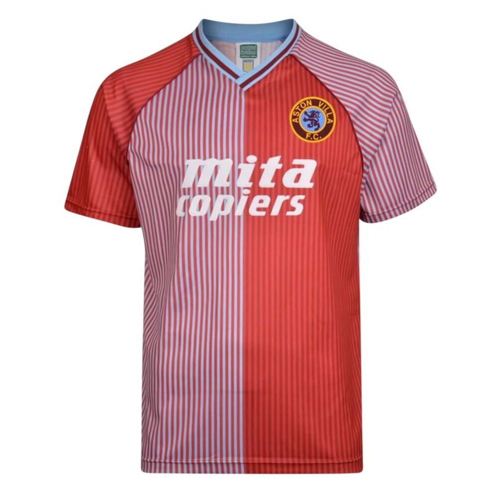 Score Draw Mens Aston Villa FC T-Shirt / Claret/Blue